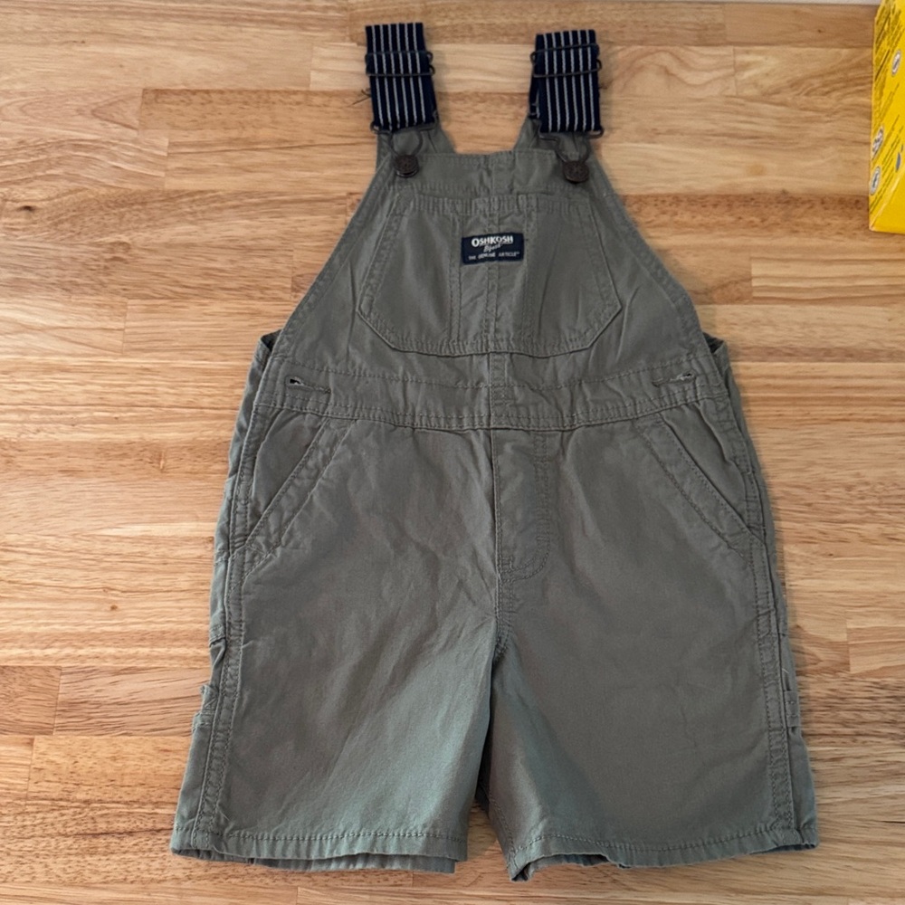 OshKosh B'gosh Khaki Short Overalls
